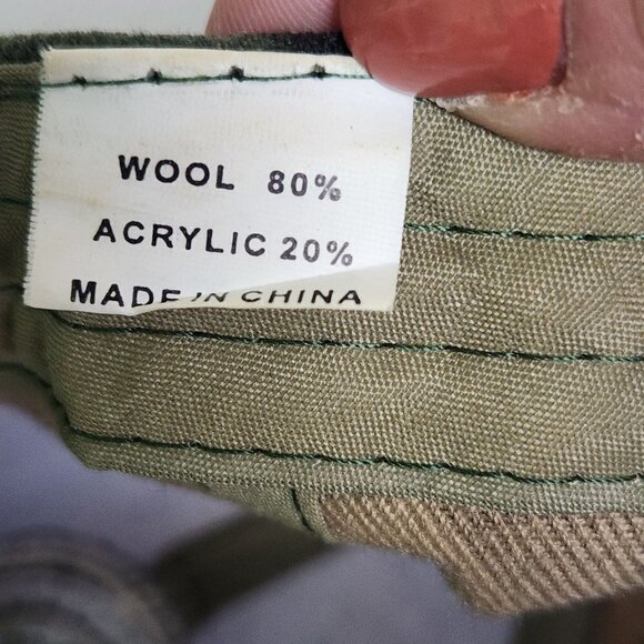 Vintage US Army Camouflage Wool Cap Unisex One Size - Picture 6 of 7
